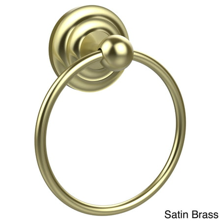 QN-16-SBR Que New Collection Towel Ring, Satin Brass