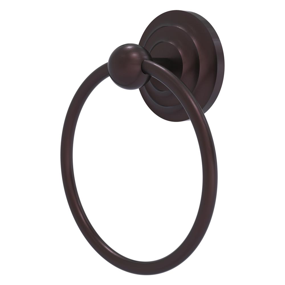 QN-16-ABZ Que New Collection Towel Ring, Antique Bronze