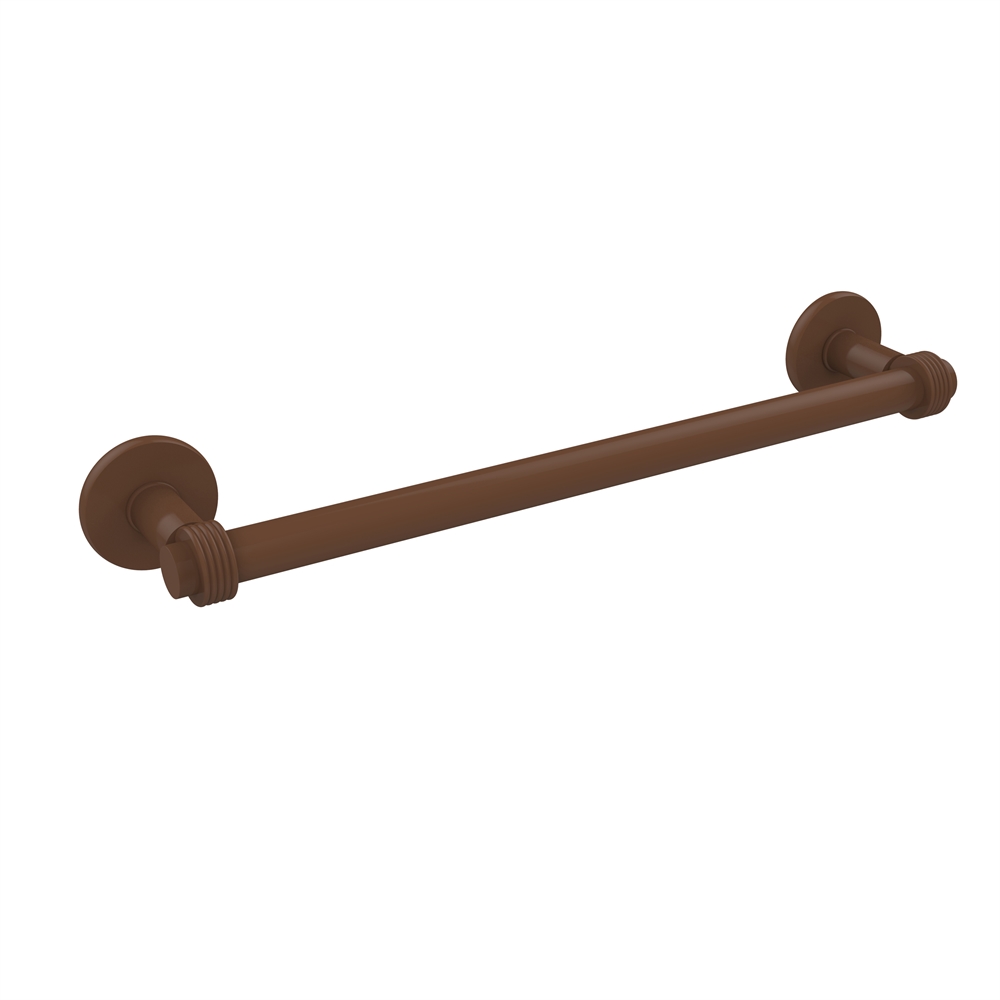 2051G/18-ABZ Continental Collection 18 Inch Towel Bar with Groovy Detail, Antique Bronze