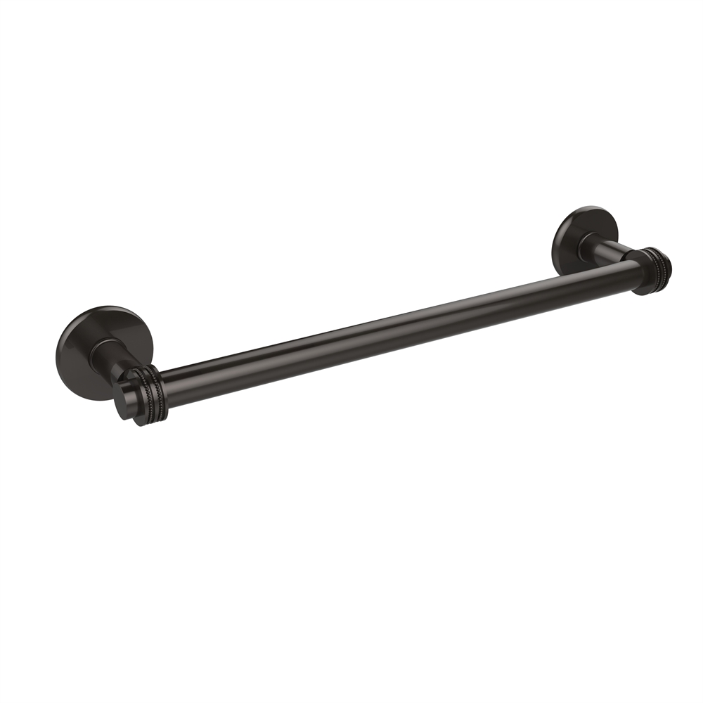 2051D/18-ORB Continental Collection 18 Inch Towel Bar with Dotted Detail, Oil Rubbed Bronze