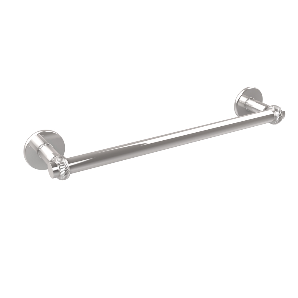 2051T/24-PC Continental Collection 24 Inch Towel Bar with Twist Detail, Polished Chrome