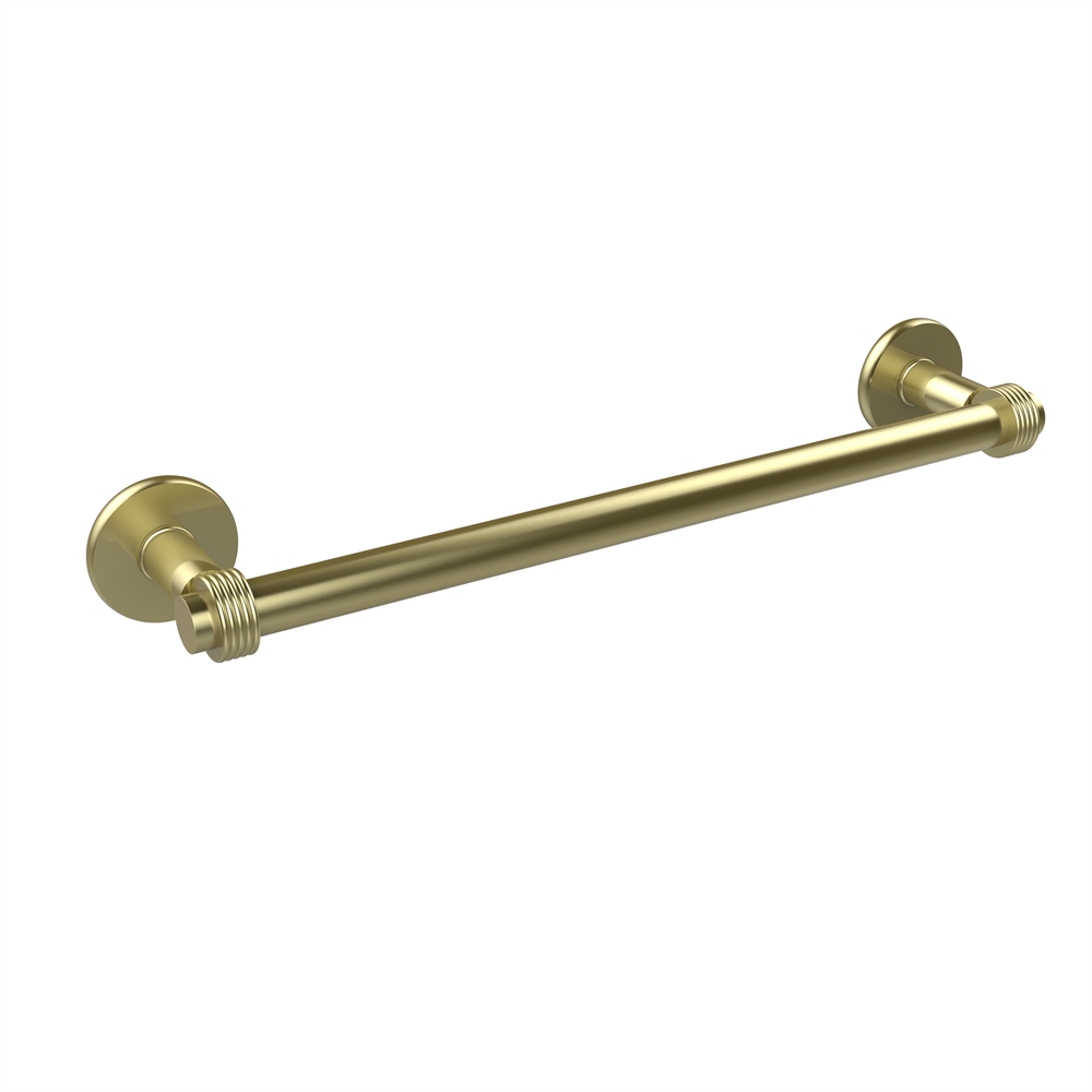 2051G/30-SBR Continental Collection 30 Inch Towel Bar with Groovy Detail, Satin Brass
