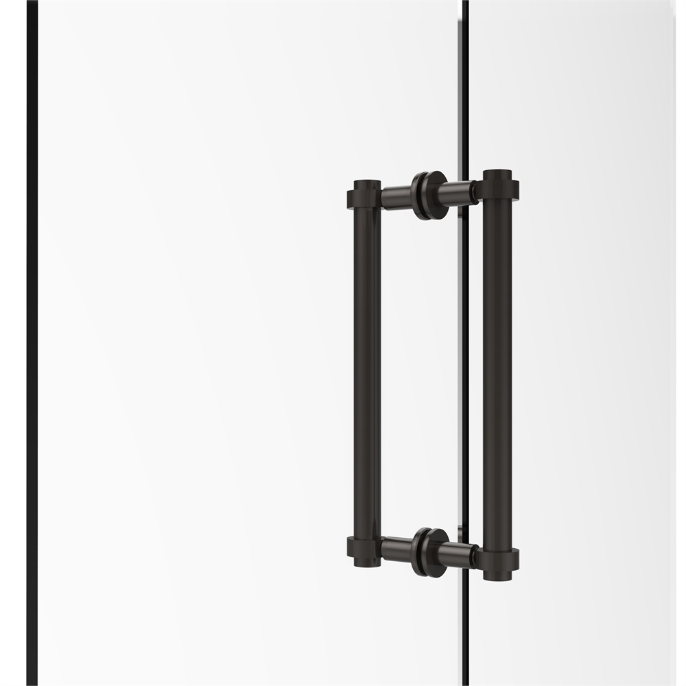404-12BB-ORB Contemporary 12 Inch Back to Back Shower Door Pull, Oil Rubbed Bronze