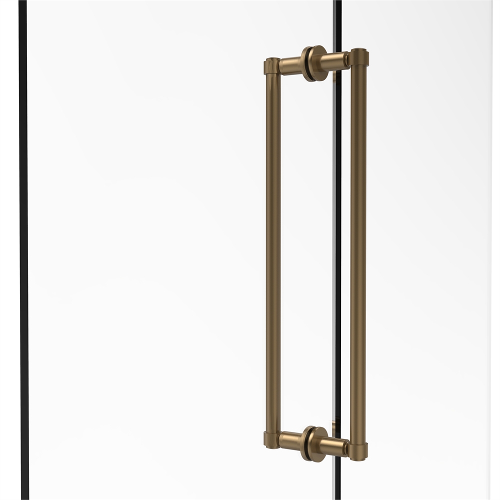405-18BB-BBR Contemporary 18 Inch Back to Back Shower Door Pull, Brushed Bronze