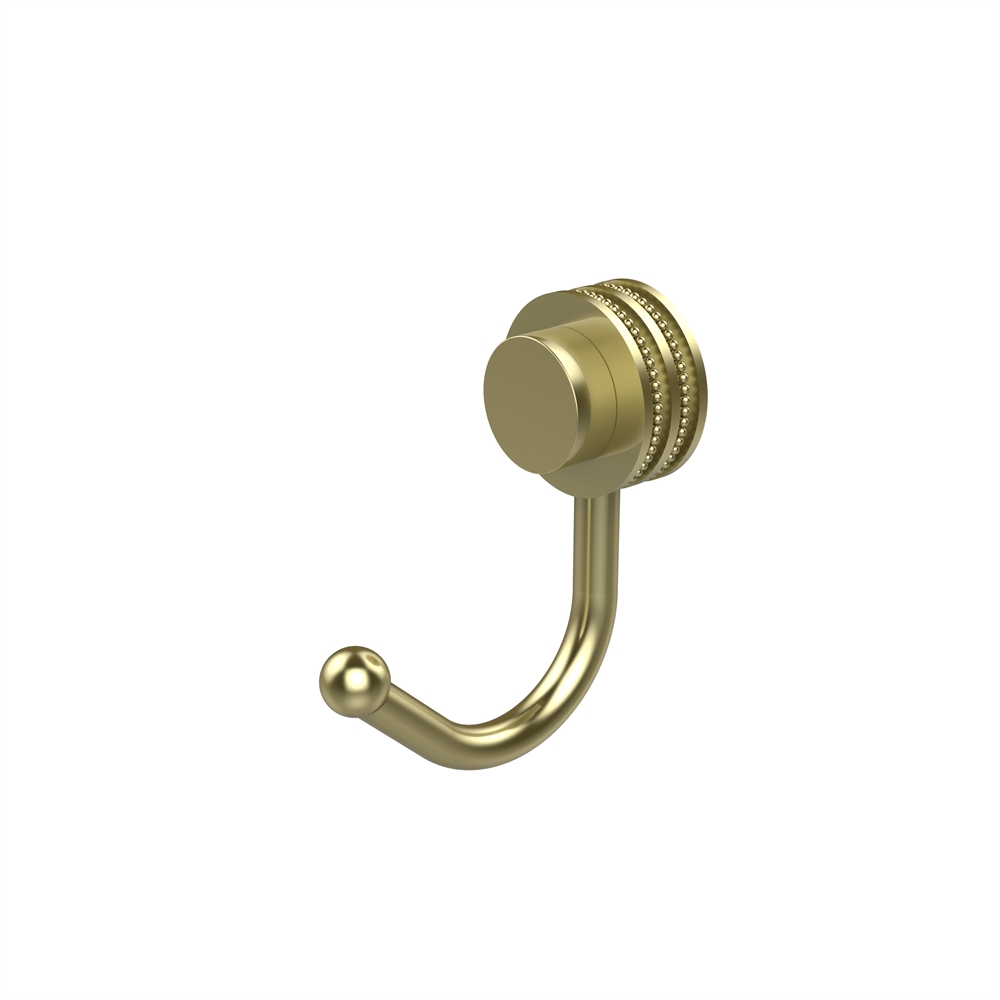 420D-SBR Venus Collection Robe Hook with Dotted Accents, Satin Brass