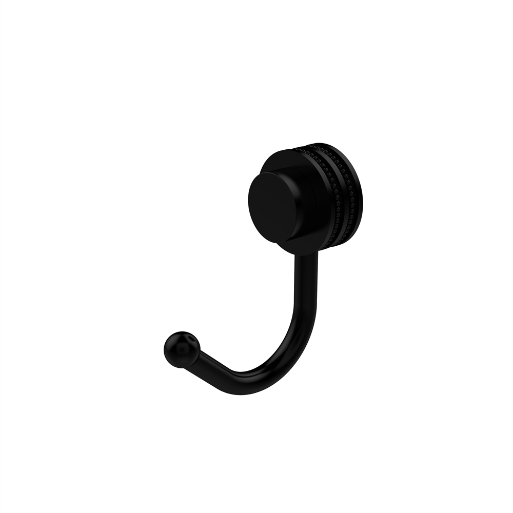420D-BKM Venus Collection Robe Hook with Dotted Accents, Matte Black