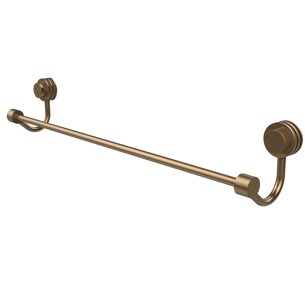 421D/24-BBR Venus Collection 24 Inch Towel Bar with Dotted Accent, Brushed Bronze