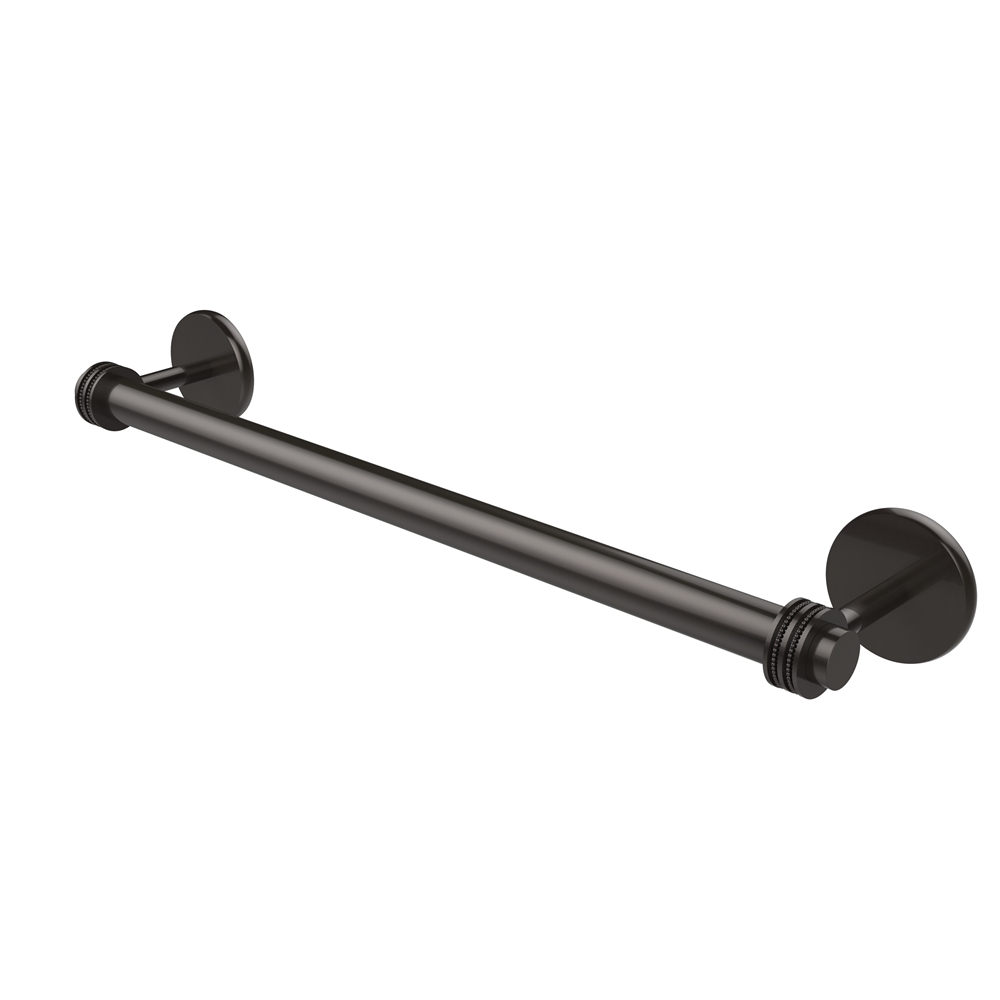 7251D/18-ORB Satellite Orbit Two Collection 18 Inch Towel Bar with Dotted Detail, Oil Rubbed Bronze