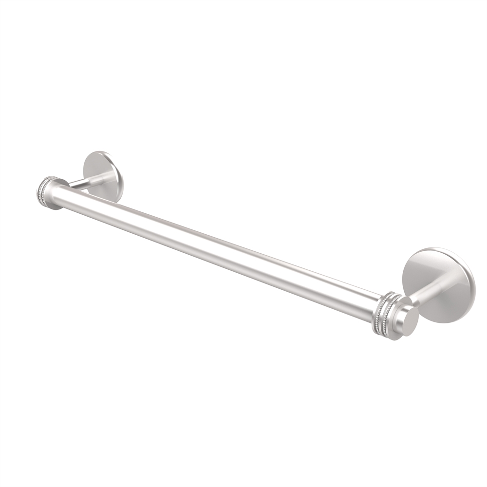 7251D/24-SCH Satellite Orbit Two Collection 24 Inch Towel Bar with Dotted Detail, Satin Chrome