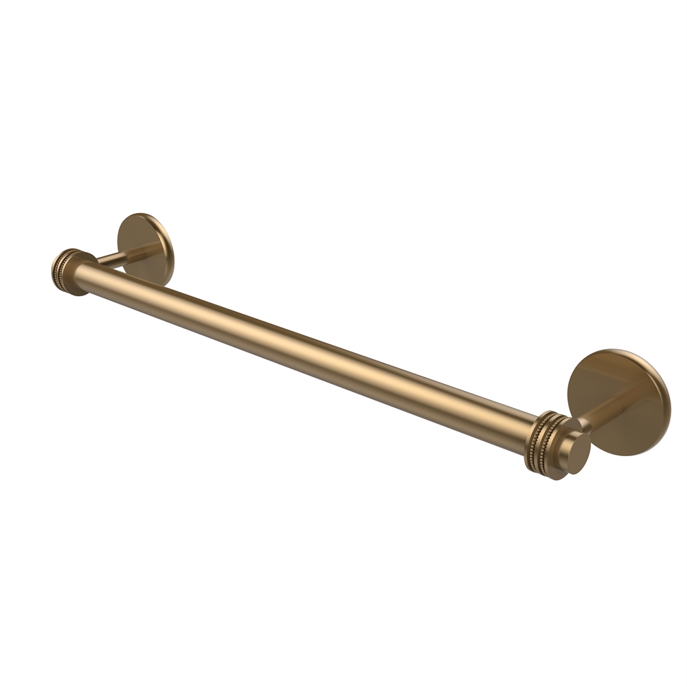 7251D/18-BBR Satellite Orbit Two Collection 18 Inch Towel Bar with Dotted Detail, Brushed Bronze