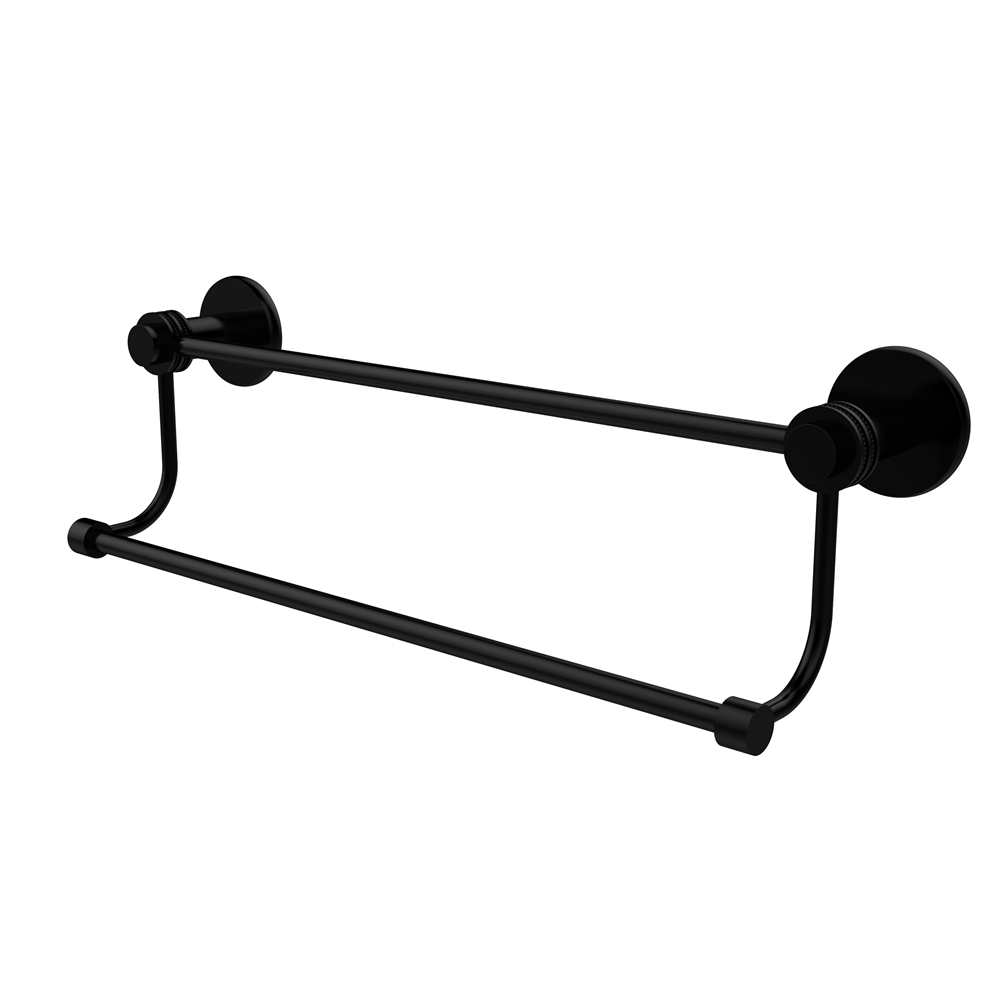 9072D/30-BKM Mercury Collection 30 Inch Double Towel Bar with Dotted Accents, Matte Black
