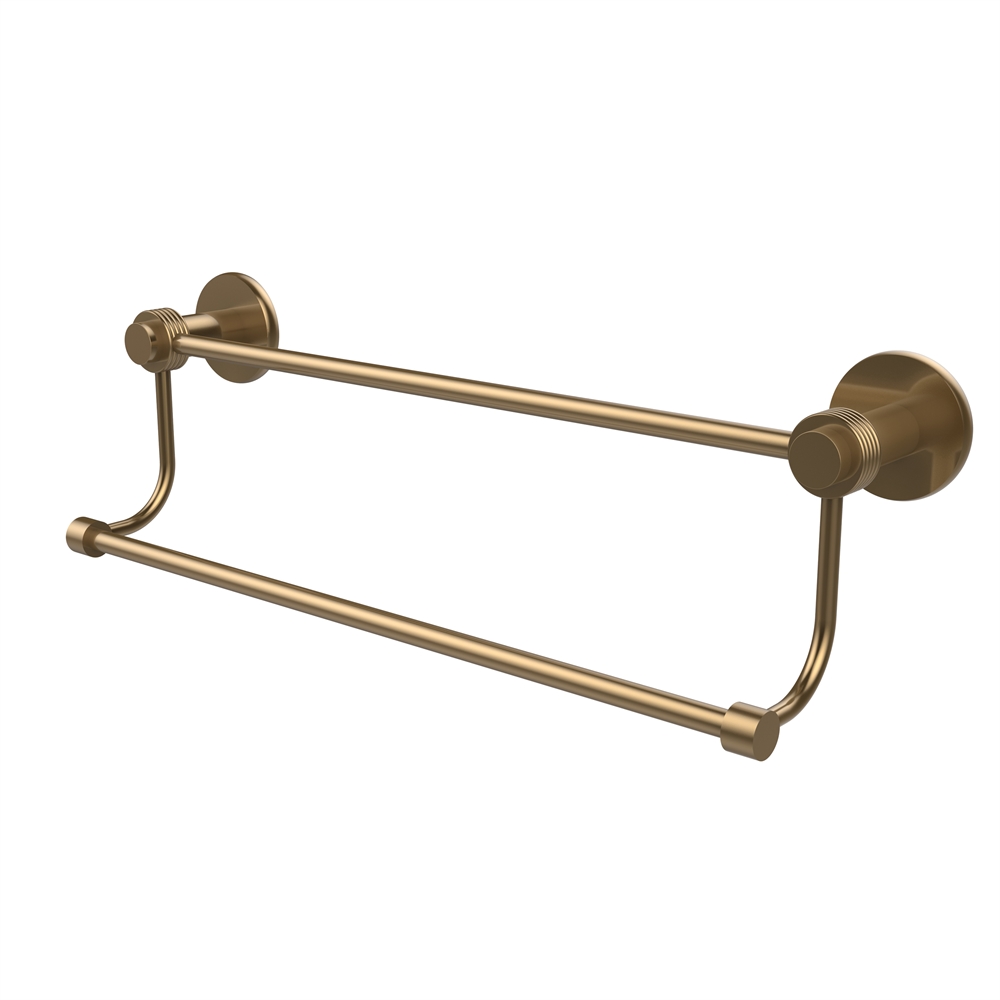 9072G/18-BBR Mercury Collection 18 Inch Double Towel Bar with Groovy Accents, Brushed Bronze