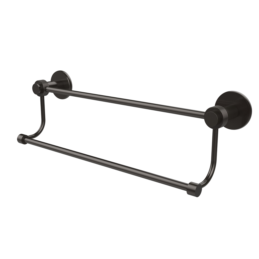 9072G/36-ORB Mercury Collection 36 Inch Double Towel Bar with Groovy Accents, Oil Rubbed Bronze