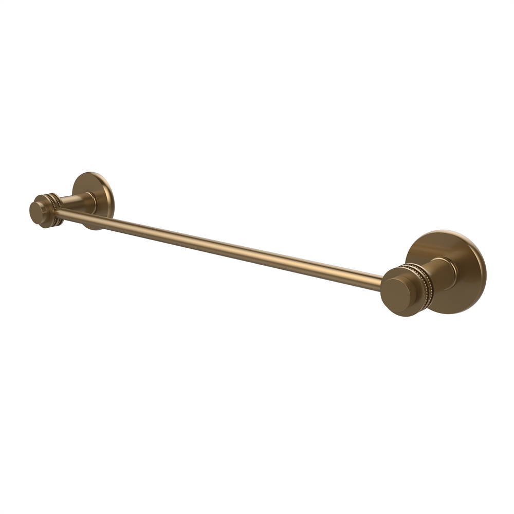 931D/36-BBR Mercury Collection 36 Inch Towel Bar with Dotted Accent, Brushed Bronze