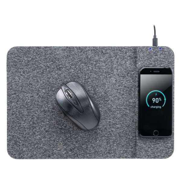 Allsop PowerTrack Wireless Charging Mousepad - (32192) - 0.25" x 13" x 8.75" Dimension - Black - Fabric - 1 Pack - Mouse