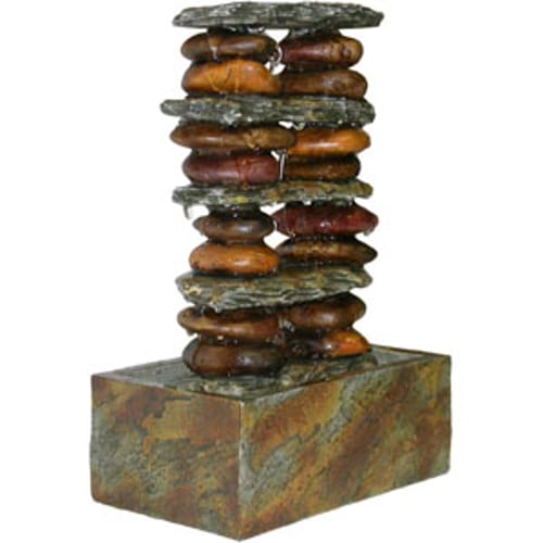 Eternity Tabletop Fountain: Stacked Rocks
