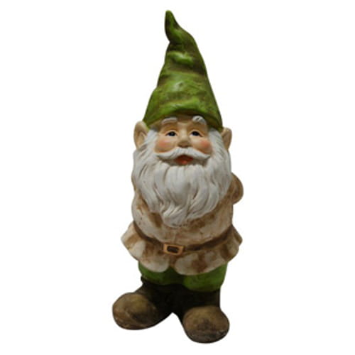 Gnome Statue with Hand Behind His Back
