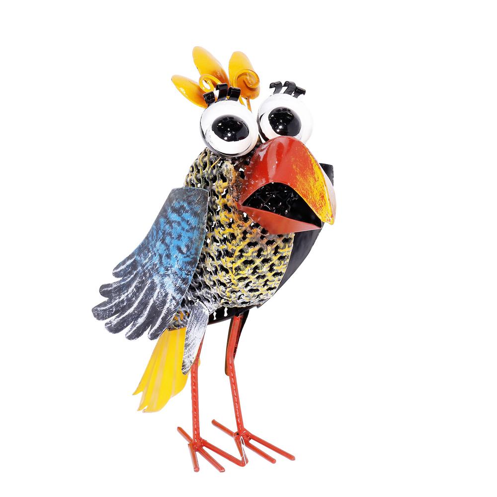 Quirky Metal Wide-Eyed Yellow Bird DTcor