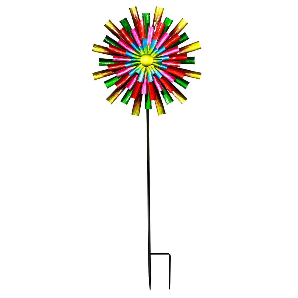 Prismatic Flower Windmill Stake