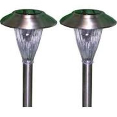 Solar Stainless Steel Pathway Lights - Tray Pack of 6