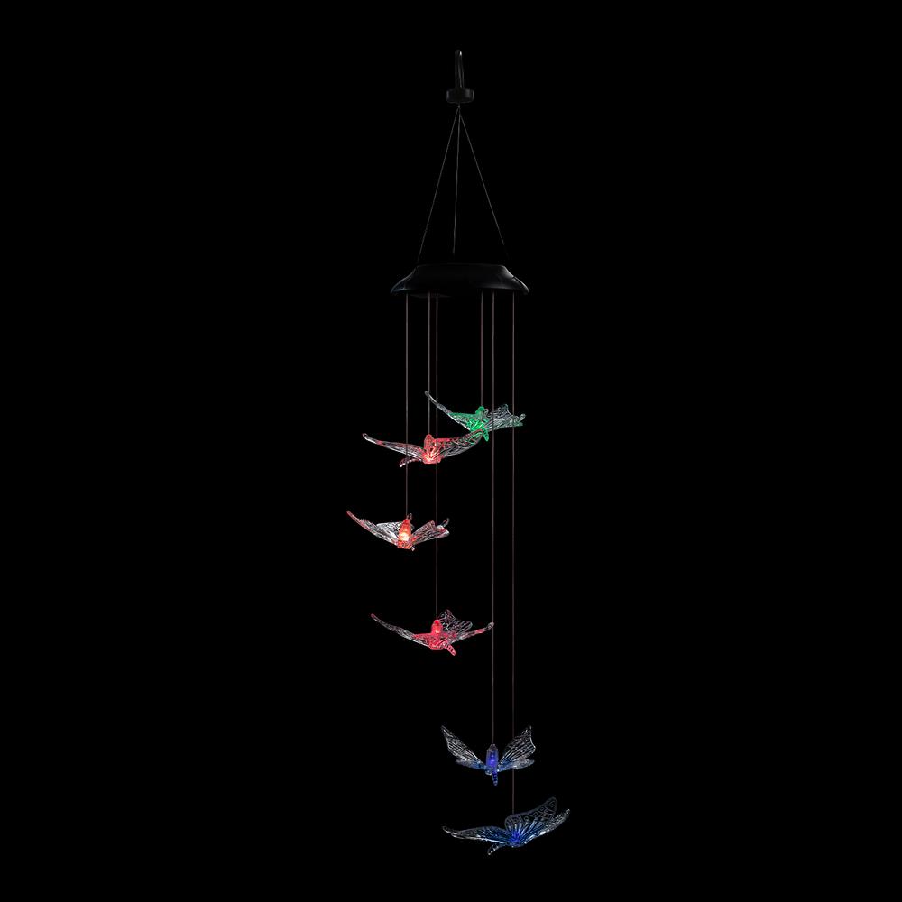Solar Butterfly Wind Chime