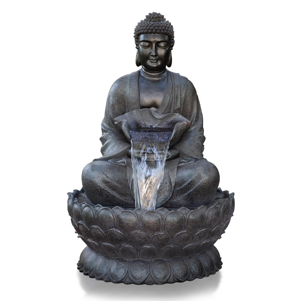 Buddha Zen Fountain with LED Light