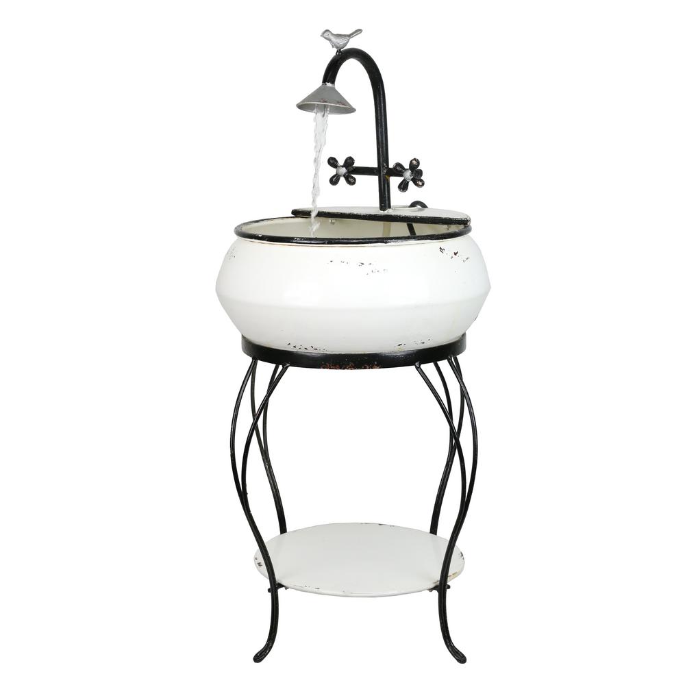 Outdoor Vintage Sink Fountain and Stand