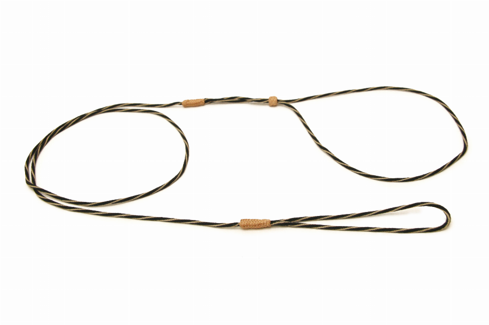 Alvalley Nylon Adjustable Loop Lead - 52in x 1/16 or 2 mmBlack Gold