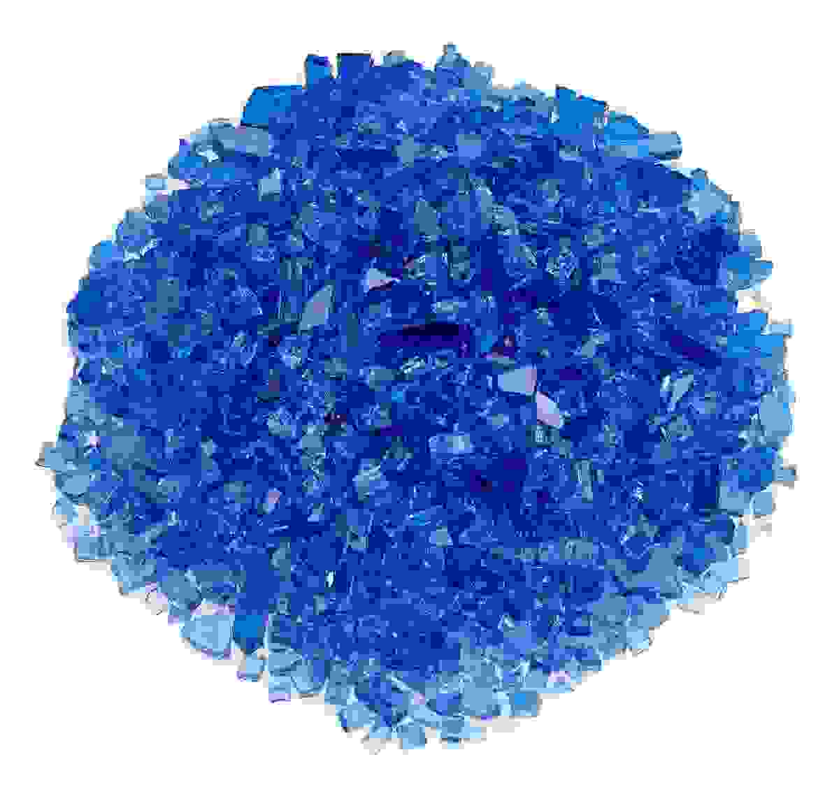 1/4 inch Cobalt Blue fire glass, 10lb jar