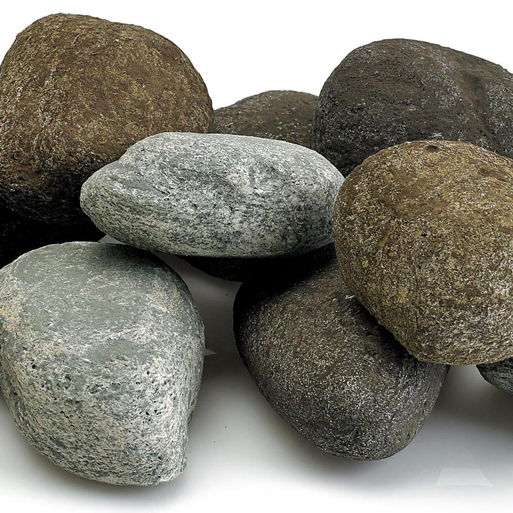 Natural Color Set Lite Stones - 15 Stone Set - 15 Stone Set Includes 2 lbs Small Lava Rock