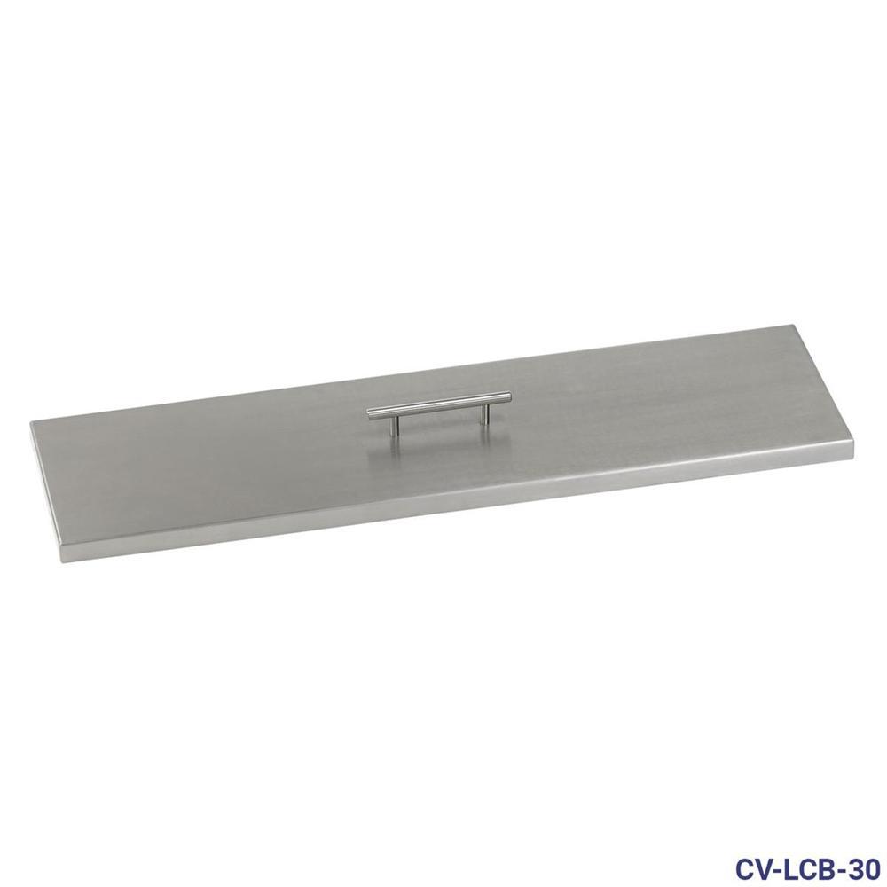 Stainless Steel Cover for 30" x 6" Linear Drop-In Fire Pit Pan