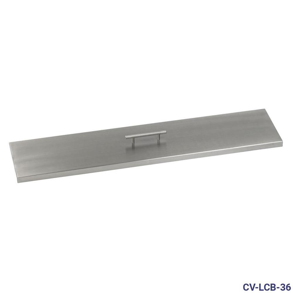 Stainless Steel Cover for 36" x 6" Linear Drop-In Fire Pit Pan