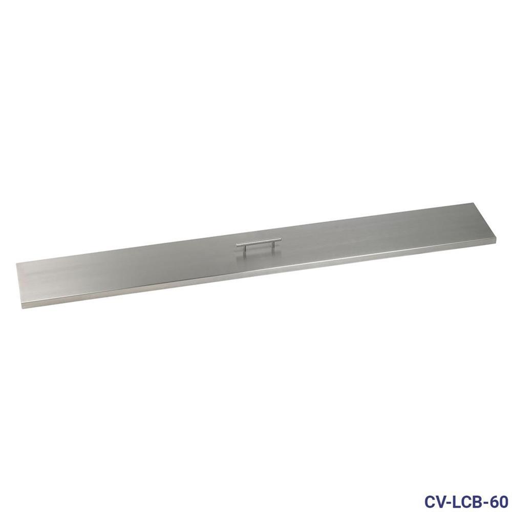 Stainless Steel Cover for 60" x 6" Linear Drop-In Fire Pit Pan