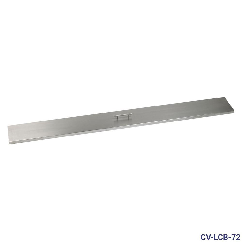 Stainless Steel Cover for 72" x 6" Linear Drop-In Fire Pit Pan