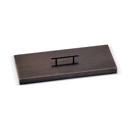 Cover for (OB-SS-AFPP-18) 18" x 6" Rectangular Drop-In Fire Pit Pan, Oil Rubbed Bronze
