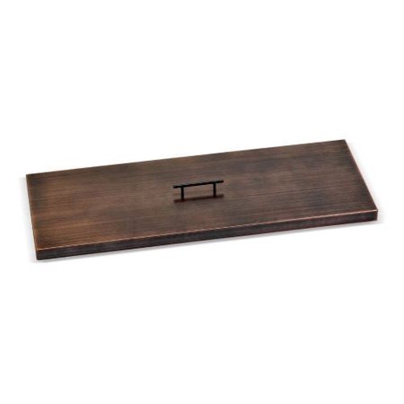Cover for (OB-SS-AFPP-36) 36" x 12" Rectangular Drop-In Fire Pit Pan, Oil Rubbed Bronze