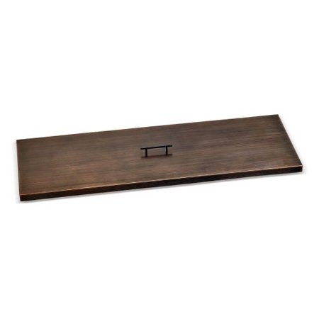 Cover for (OB-SS-AFPP-48) 48" x 14" Rectangular Drop-In Fire Pit Pan, Oil Rubbed Bronze
