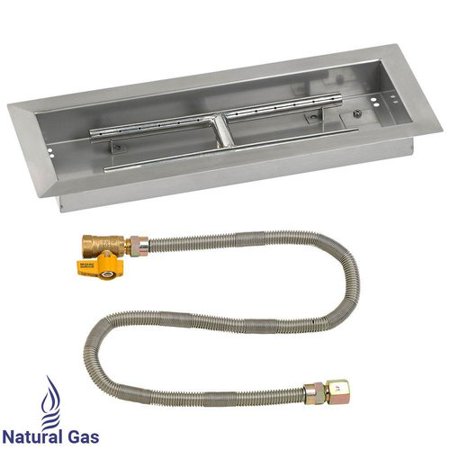 18" x 6" Rectangular Drop-In Pan with Match Light Kit - Natural Gas