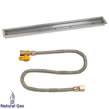 72" x 6" Linear Drop-In Pan with Match Lite Kit -Natural Gas