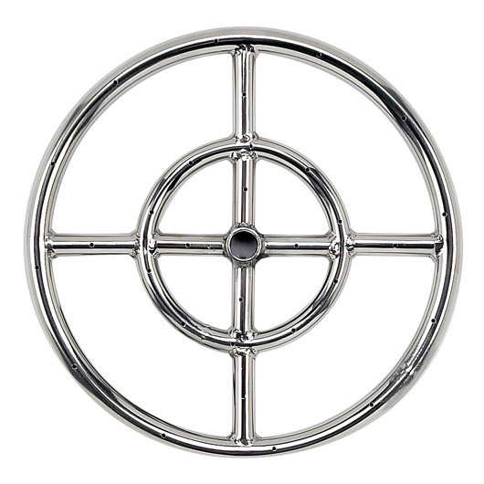12 inch Single-Ring 304. Stainless Steel Fire Pit Ring Burner, 1/2
