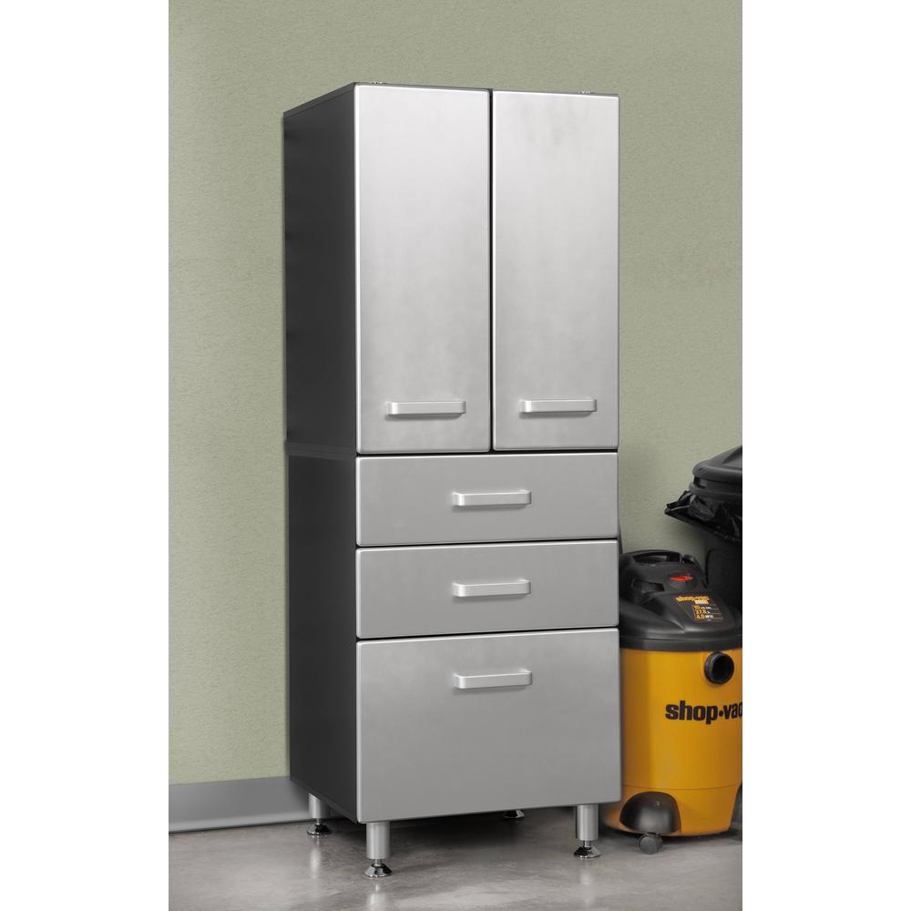 Tuff Stor 24206 Garage Storage Cabinet with Two Doors and Three Drawers