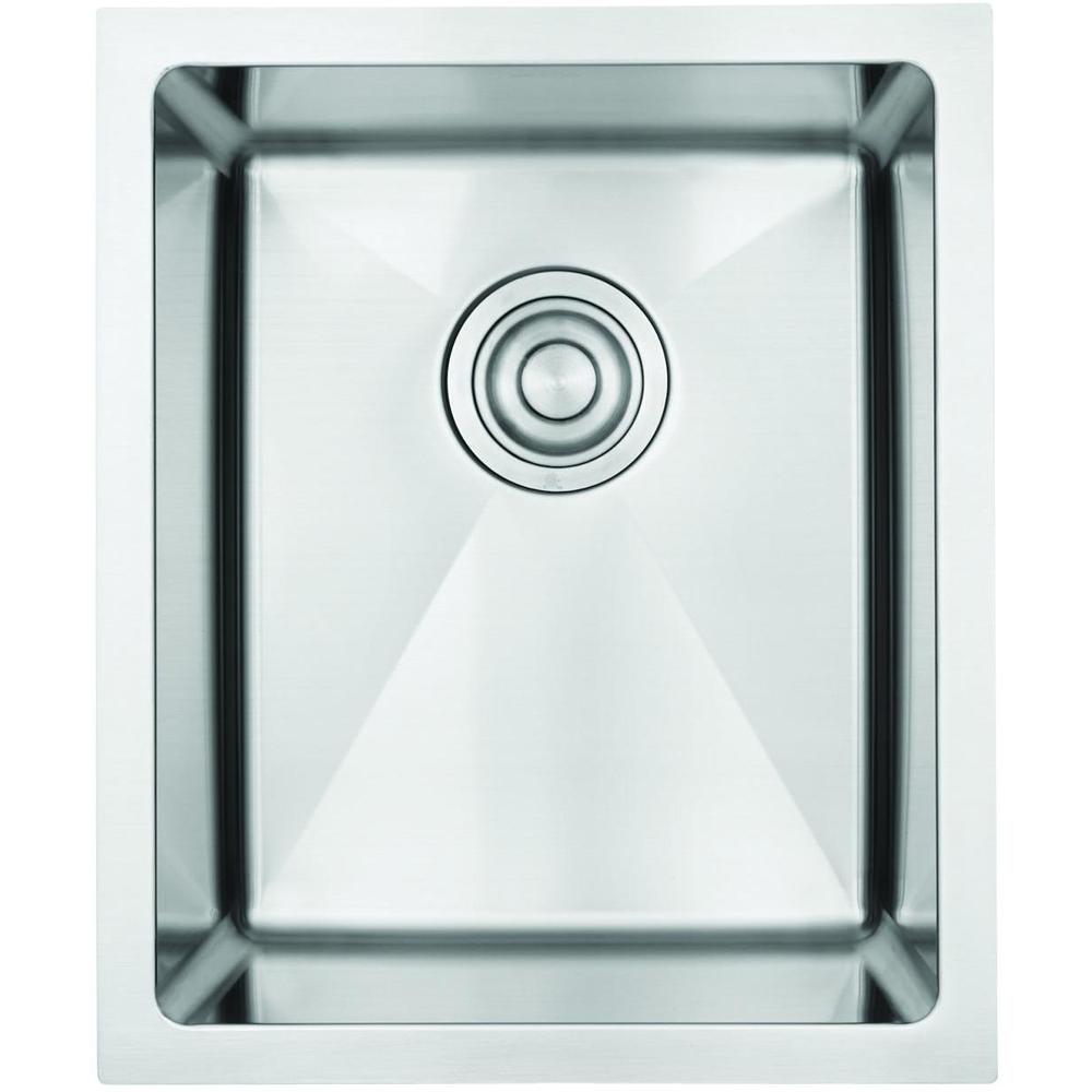 12-in. W CSA Approved Stainless Steel Kitchen Sink With 1 Bowl And 18 Gauge (AI-34434)