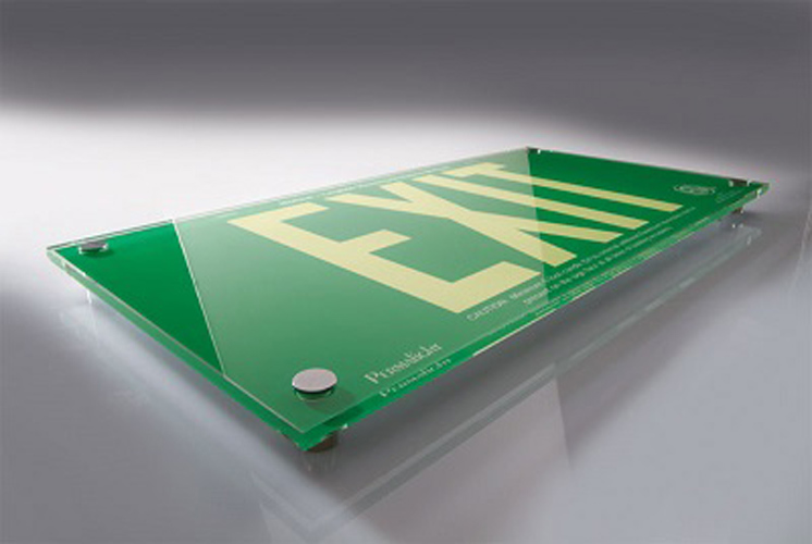 UL924 Green Acrylic EXIT Sign
