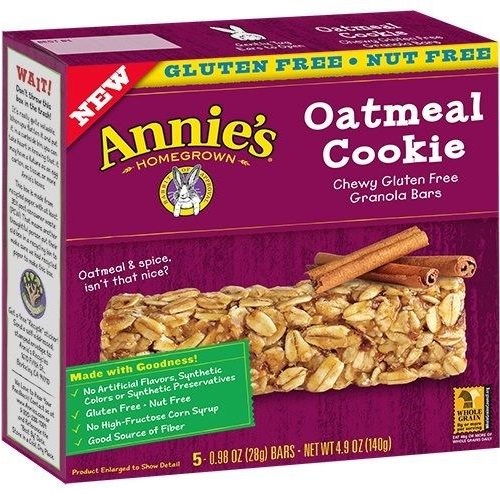 Annie's Chewy Gluten Free Granola Bars Oatmeal Cookie (12x5 PK )