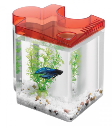 Aqueon Betta Puzzle Aquarium Kit - Red