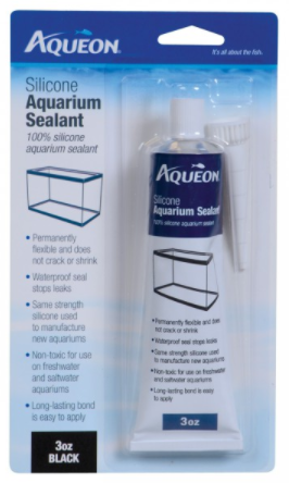 Aqueon Silicone Aquarium Sealant - Black - 3 oz