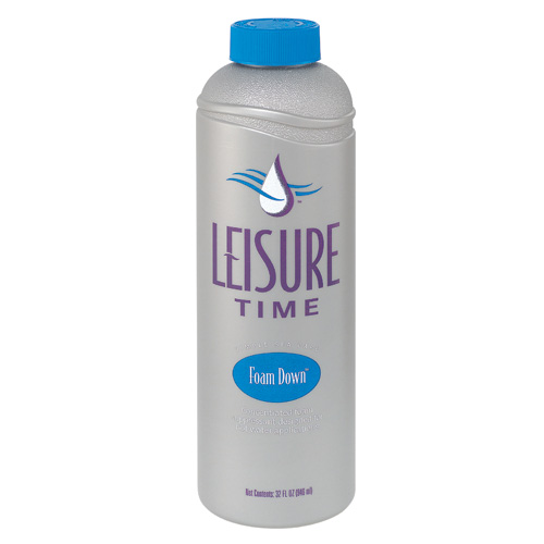 Water Care, Leisure Time, Spa Foam Down, 1Qt Bottle