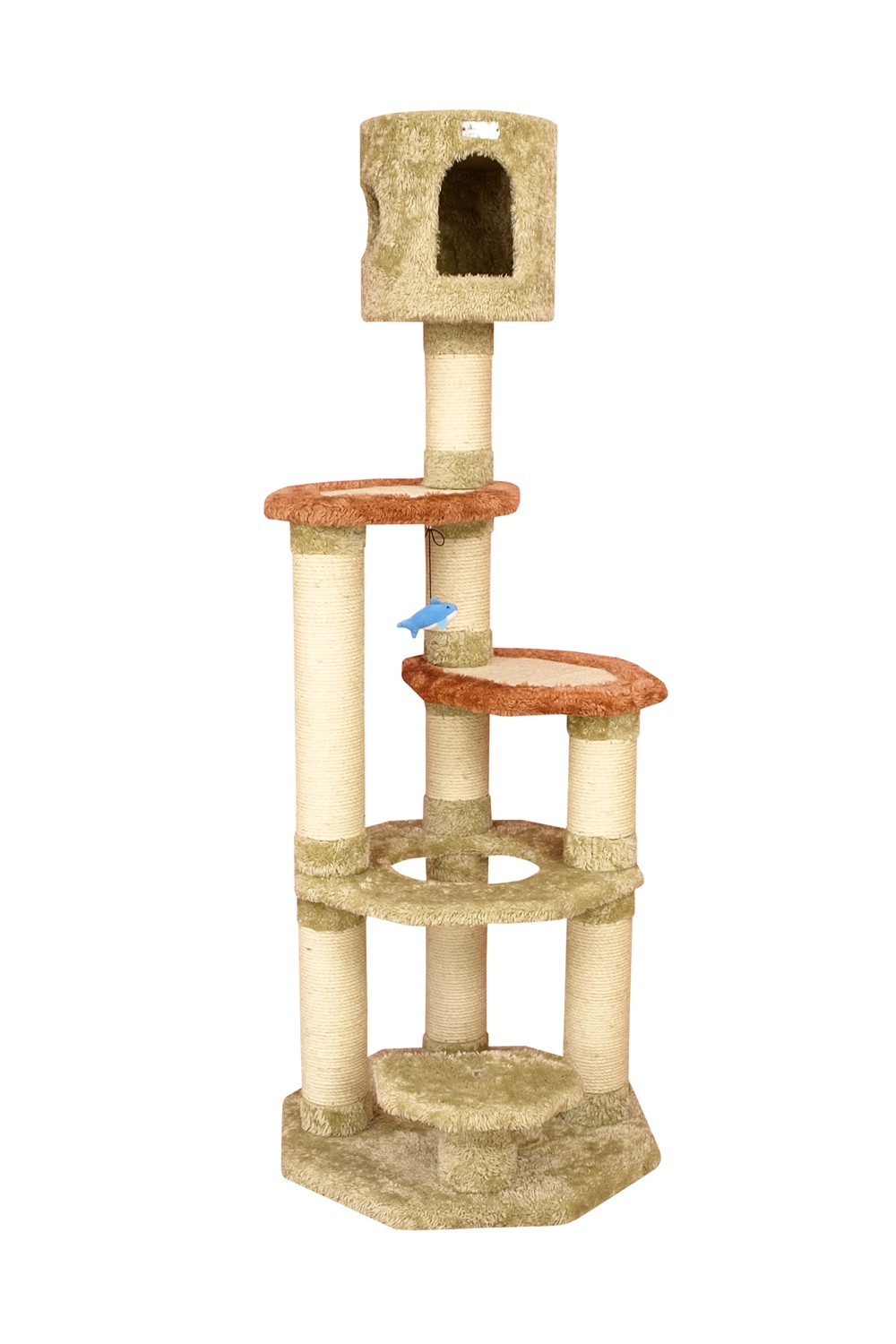 Armarkat Real Wood Cat Climber, Cat Junggle Tree With Sisal Carpet Platforms for Kittens Pets Play, X6606