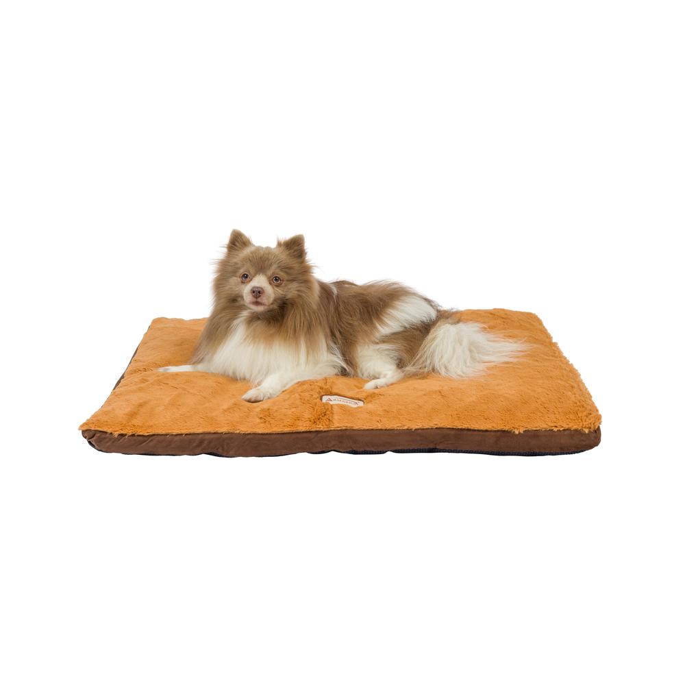 Armarkat Model M05HKF/ZS-M Medium Pet Bed Mat with Poly Fill Cushion in Mocha & Earth Brown