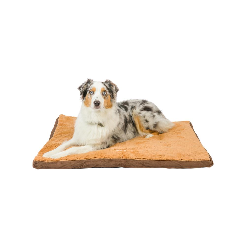 Armarkat Model M05HKF/ZS-L Large Pet Bed Mat with Poly Fill Cushion in Earth Brown & Mocha